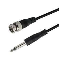 Bnc Male To 6.35mm 1/4 Inch Male Audio Cable 6.35mm Mono Ts Plug To Bnc Plug Bid