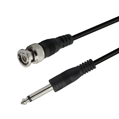 Bnc Male To 6.35mm 1/4 Inch Male Audio Cable6.35mm Mono Ts Plug To Bnc Plug Bid