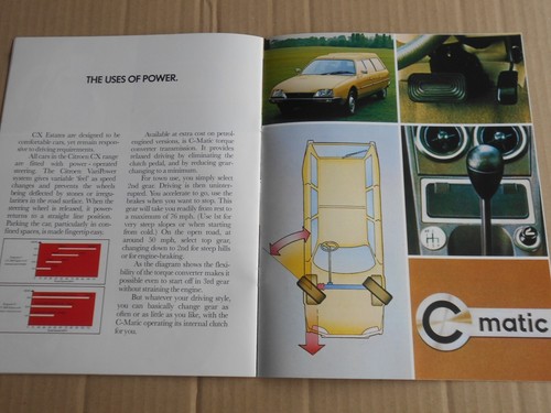 Citroen CX Safari & Familiale Original colour sales brochure - Picture 7 of 8