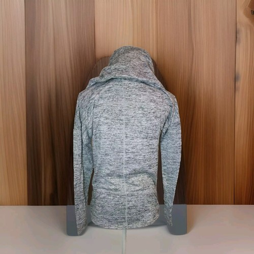 Athleta Heather Gray Cowl Neck Zippered Sweater Jacket Womens Size XS - Picture 5 of 8