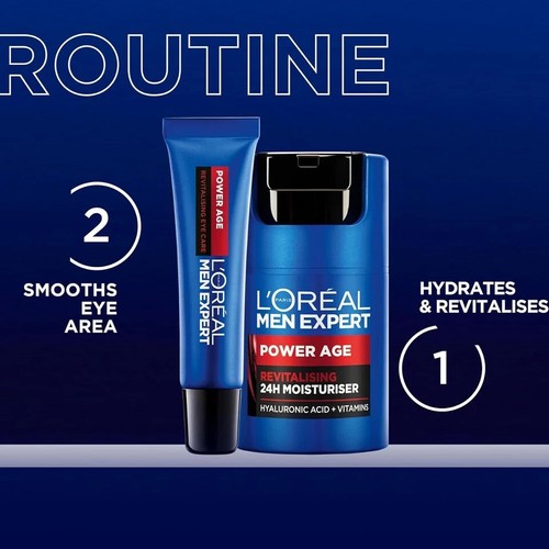 Loreal For Men Expert Under Eye Bags Cream Anti Ageing Dark Circles & Wrinkles - Picture 5 of 6