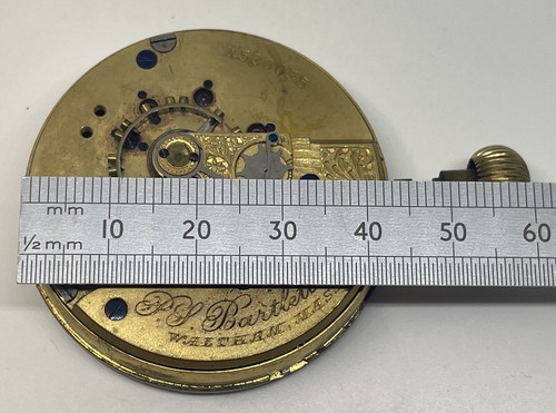 WALTHAM POCKET WATCH MOVEMENT/PS BARTLETT 15 Jewels 18s 1890 Needs a Service - Picture 14 of 17