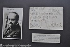 Autografi Letteratura Scrittore Nino Berrini Teatro di Poesia D'Annunzio 1942
