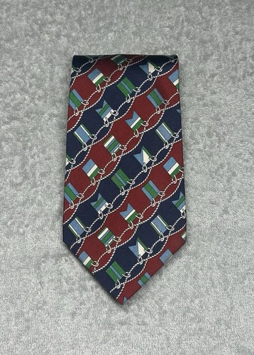 Polo Ralph Lauren Neckwear Men’s Silk Tie Multicolor Abstract Flags 3.75” in - Picture 15 of 15