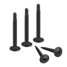 50pcs Phillips Head Self Tapping Screws #8 x 1-1/2" Carbon Steel Self Drilling