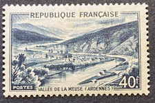Timbre 842A - Sites "Vallée De La Meuse" - 1949