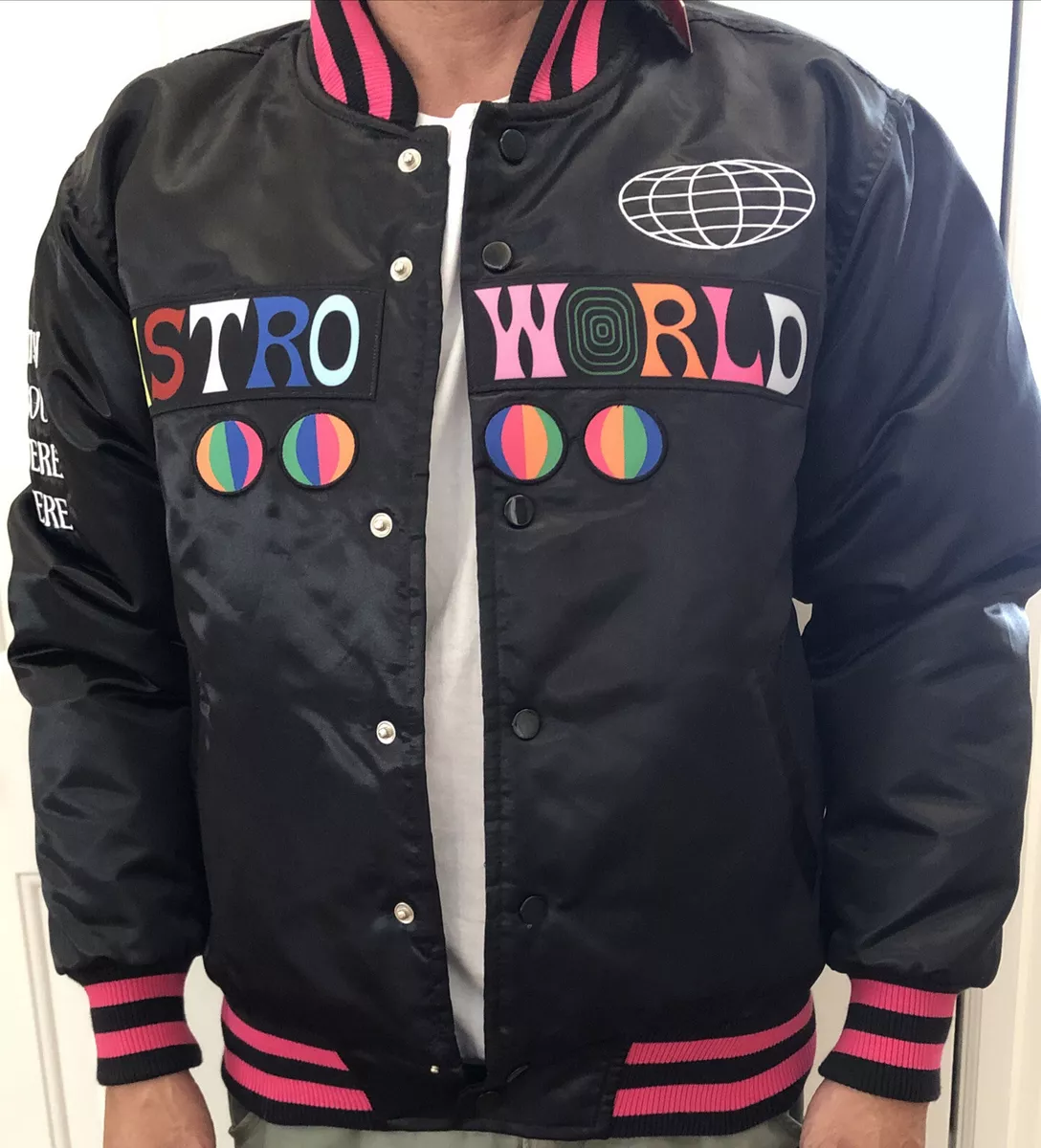 HEADGEAR CLASSICS Astro World Varsity Letterman Jacket Size Small S Travis  Scott