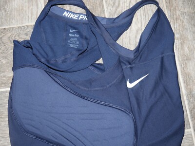 AWESOME Men s Football/Basketball Rib Protector Tank NIKE PRO Navy XXL