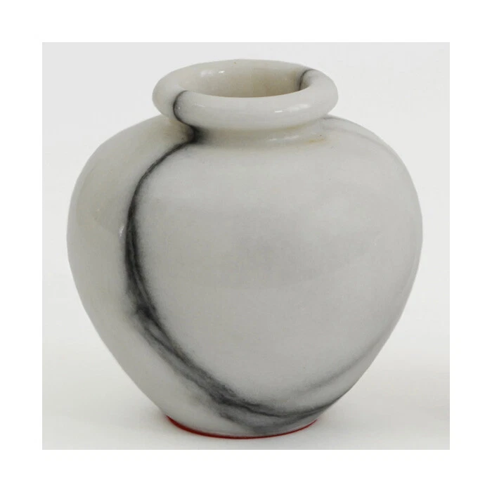 White Marble Italian Flowers Vase Classic 10Cm