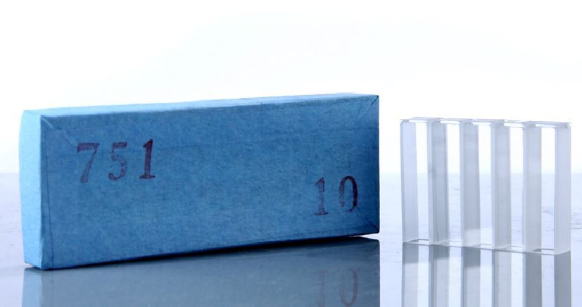 5 PIEZAS Cubetas 751 Vidrio Óptico 10mm Celda Cubeta Cuarzo Cubetas