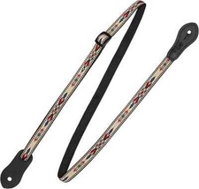 Levy's Leathers .5" Jacquard Weave Mandolin/Ukulele Strap with Dual Leather...