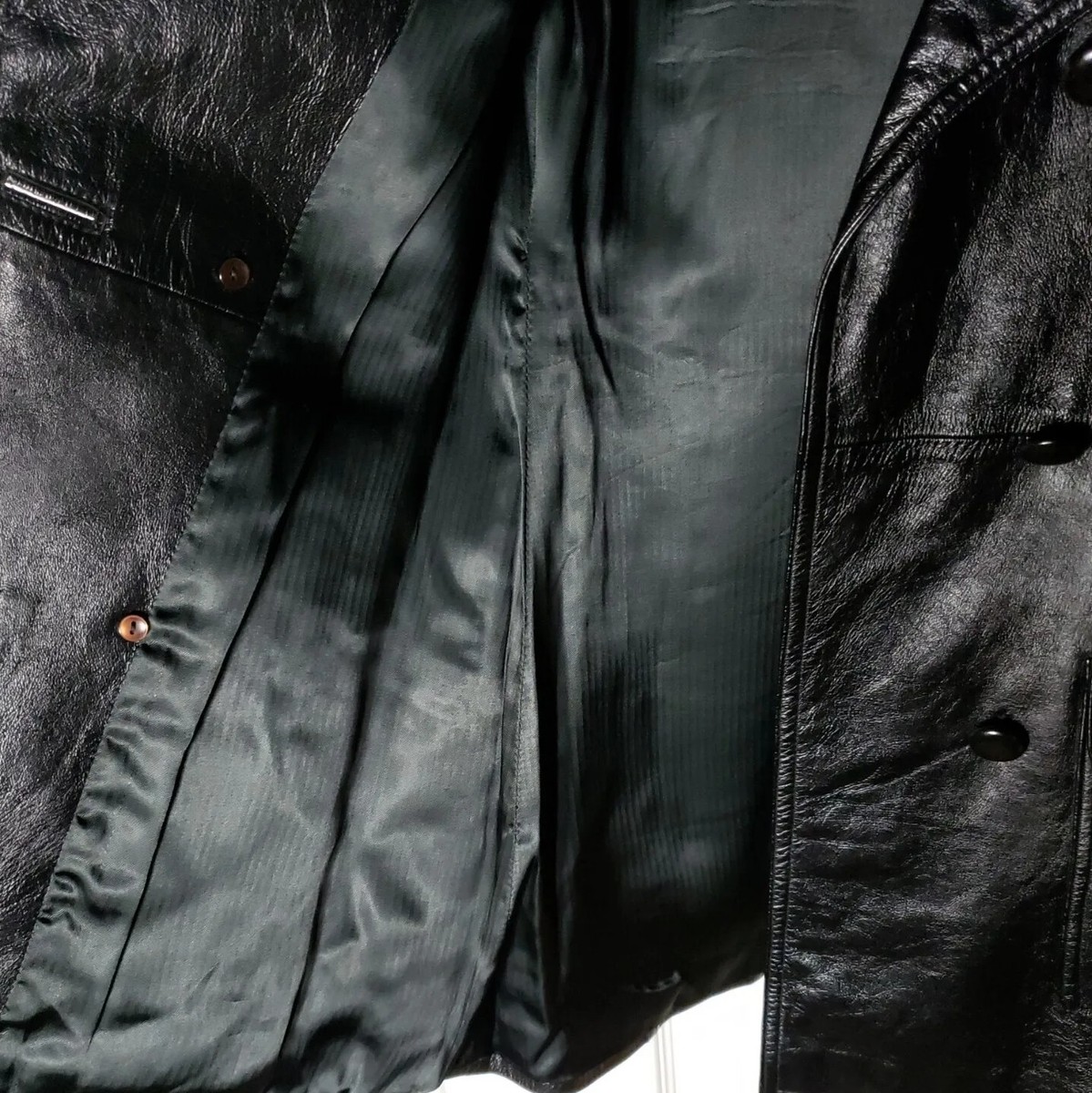 VTG 70s Western Black Leather Jacket Blazer Sz 8 Made in VTG 70s Western Black Leather Jacket Blazer Sz 8 Made in