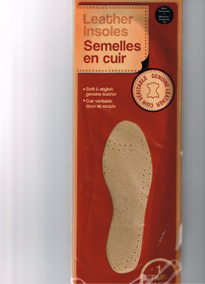 New Kanauk Mens Leather Insoles Shoes Boots Insoles Mens Size 8-10