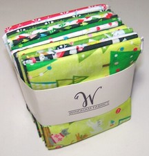 Windham HAPPY PAWLIDAYS 14 piece FQ Bundle of 100 Cotton Fabric CATS DOGS