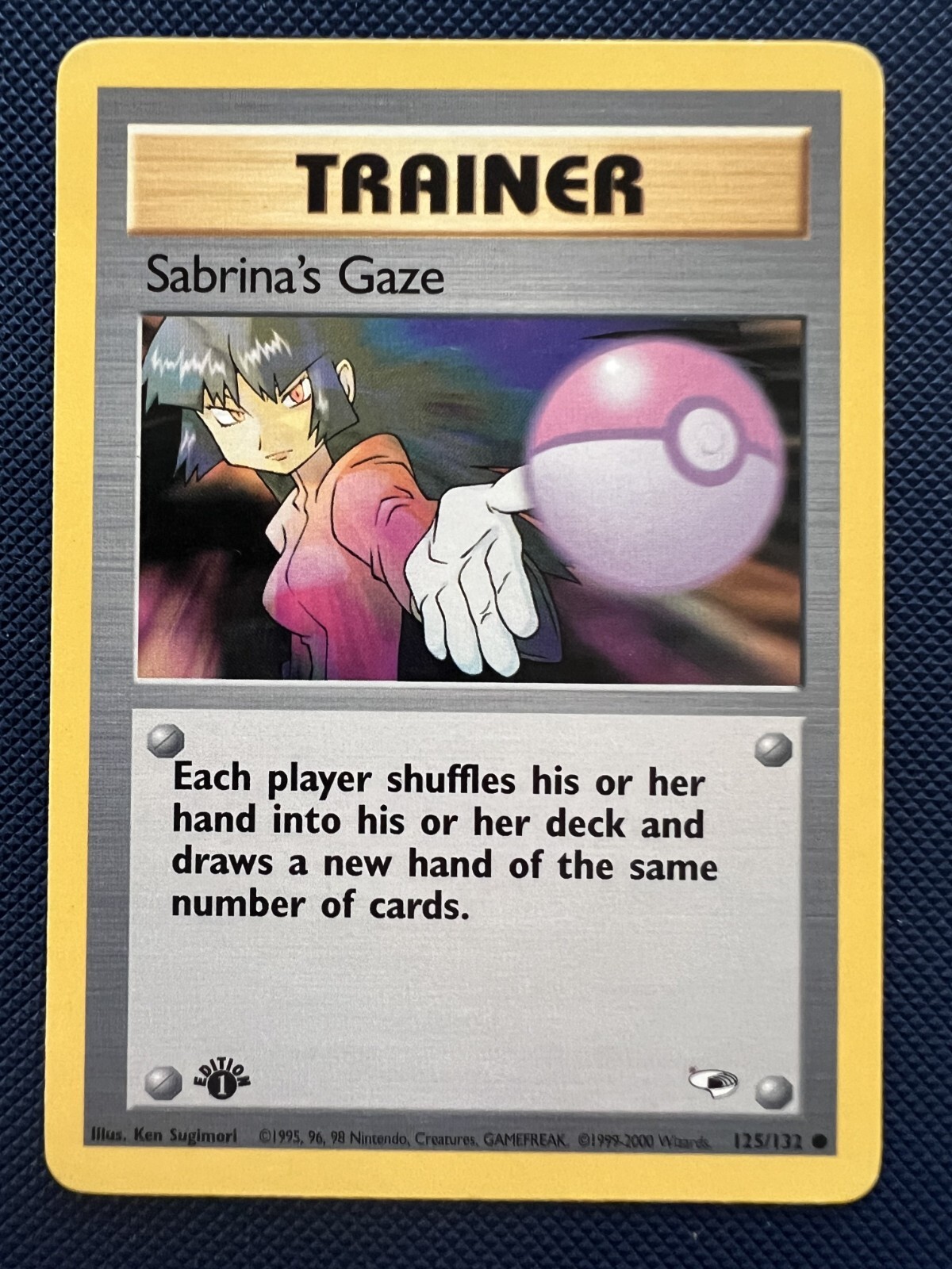 Sabrina's Gaze 125/132 Common 1st Edition Pokemon Card NM/LP