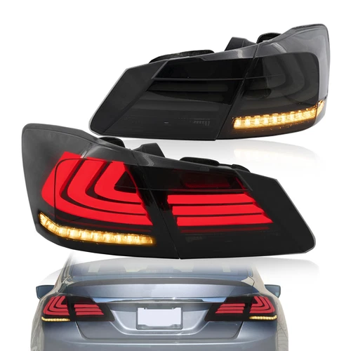 1SET Full LED Tail Lights For Honda Accord 9th Gen Sedan 2013-2015 w/Sequential - Bild 1 von 12