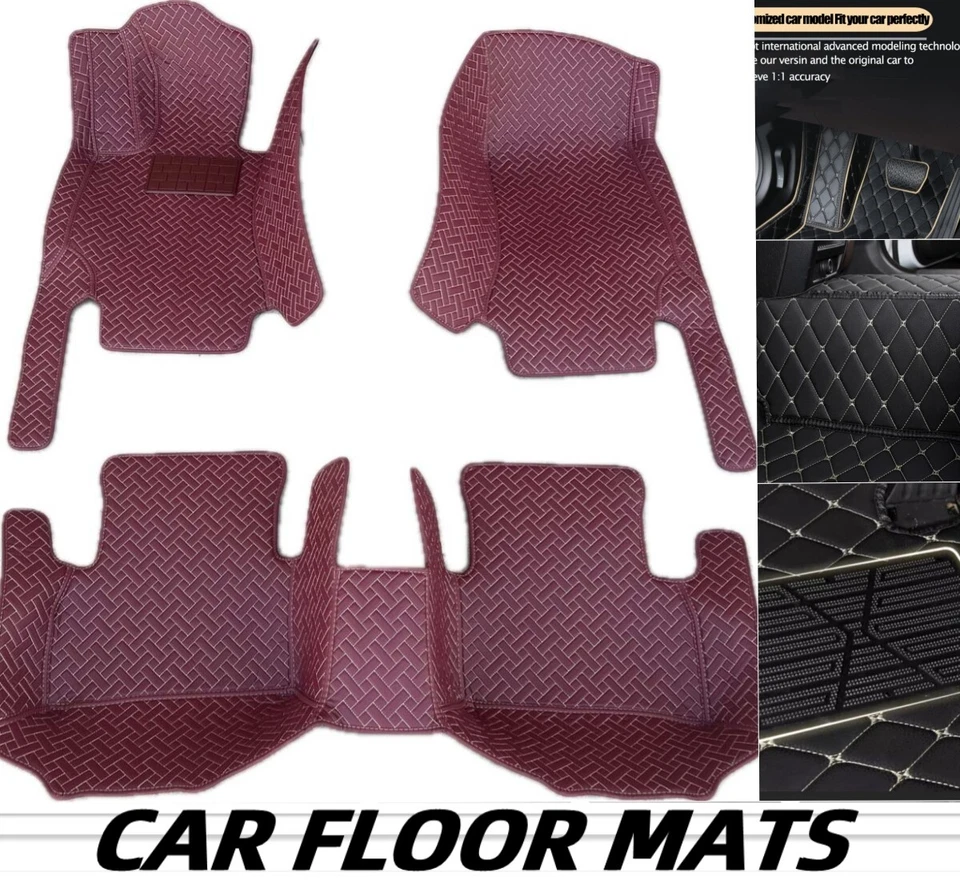 For Volvo Car Floor Mats Auto Waterproof PU Leather All Models Carpet Liners Rug Foto 3 de 4