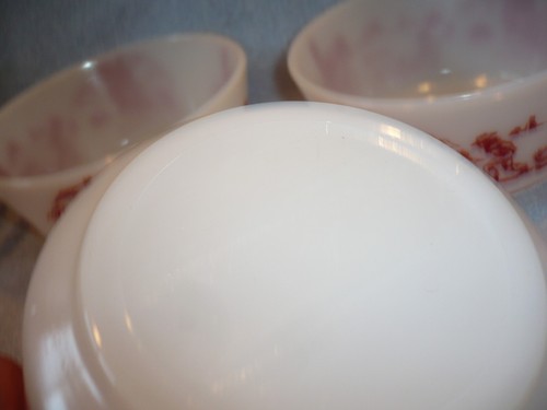 5 Hazel Atlas Children’s Cereal Bowl Cowboys Indians Wrap Around Design red new - Picture 5 of 5
