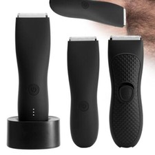 Men's Electric Groin Hair Trimmer Pubic Hair Trimmer Body Grooming Clipper F