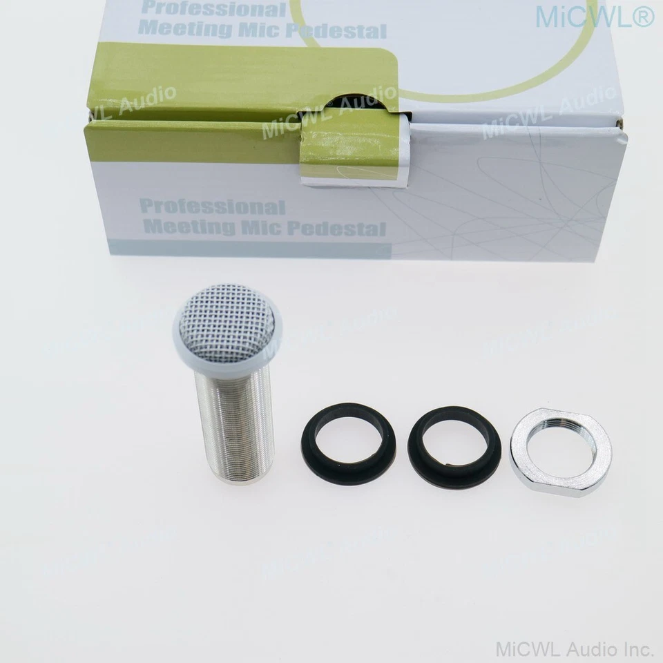 White ES945 Hanging Ceiling Cardioid Microphone Desktop Built-in Conference Mic - Image 2 of 4