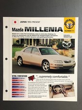 1993 Mazda Millenia Sedan IMP "Hot Cars" Spec Sheet Folder Brochure Awesome