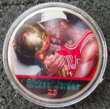 MICHAEL JORDAN  1 oz  24 KT .gold plated  COLLECTIBLE  COIN  # 1
