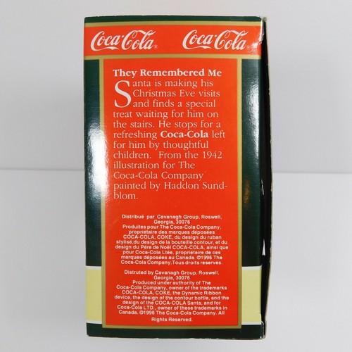 Coca Cola 1942 Trim A Tree Collection They Remembered Me Ornament Santa - Picture 10 of 11