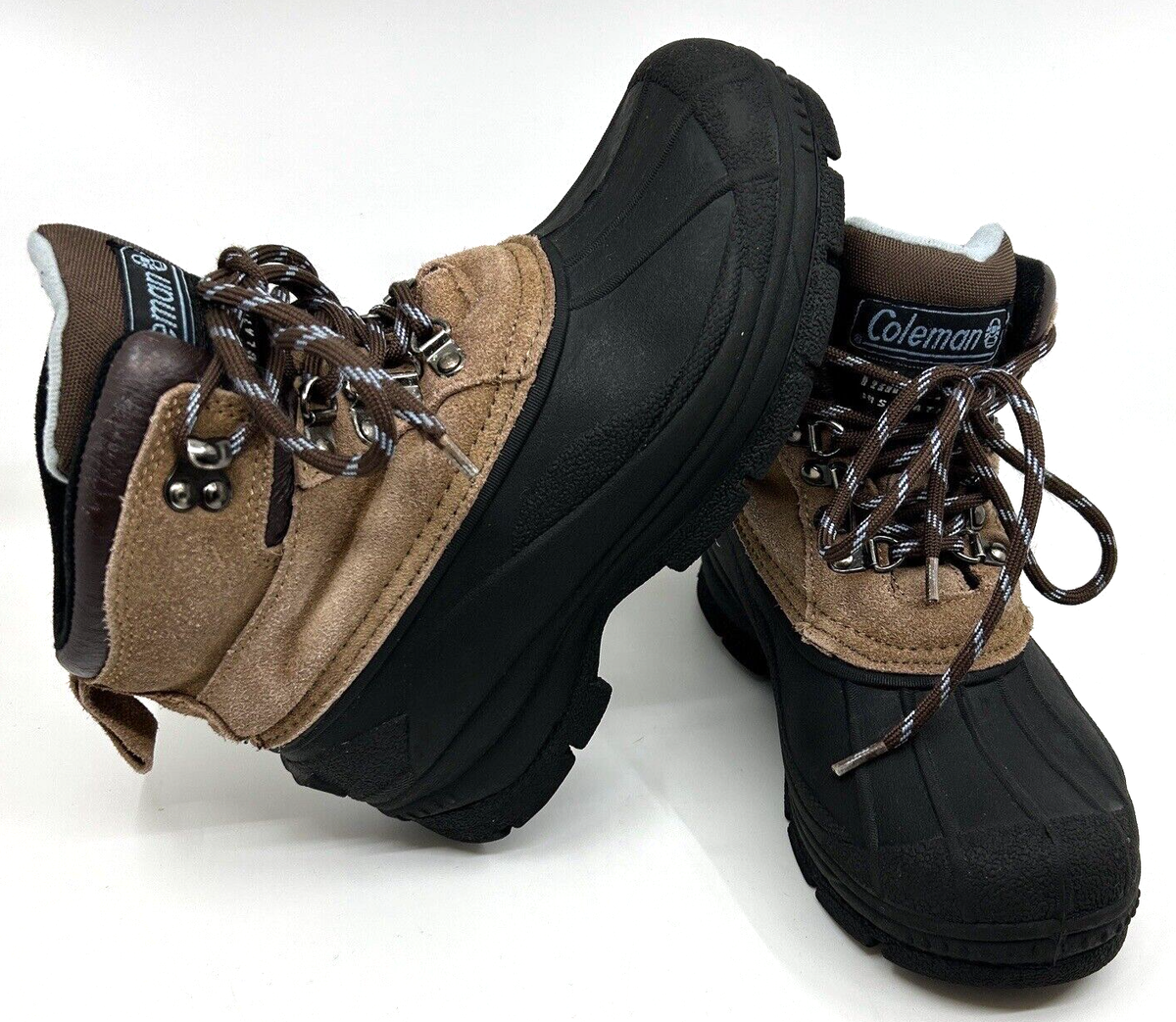 COLEMAN Women Snow Boots Thinsulate Glacier Size Suede Brown