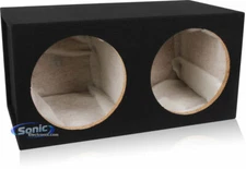 Belva MDFD12 Dual 12" Sealed Car Audio Subwoofer MDF Enclosure / Box