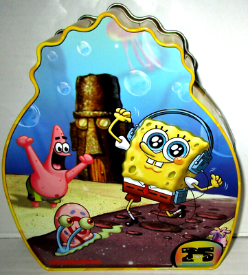PEZ SpongeBob Squarepants 25th Anniversary Gift Tin ~6 Rolls of