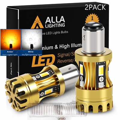 LED CANBus 2-Color Turn Signal Light Bulbs For 80-90 Chevrolet Caprice(Bumper)