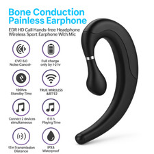 Wireless Bluetooth 5.0 Earpiece Headset Driving Trucker Earbuds Noise Cancelling