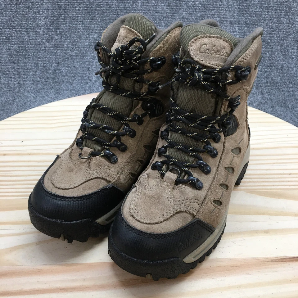 Cabelas Botas de Senderismo Mujer 7 D Dry Plus Cuero Marrón Aislante Mediados 83-0534 Foto 3 de 4