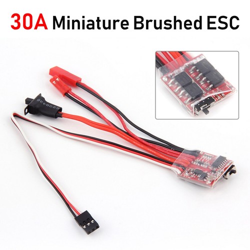 Micro Mini 20A 30A cepillado ESC para tanque de coche barco de radiocontrol hágalo usted mismo 1/16 1/18 1/24 con freno - Imagen 12 de 26