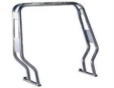 1 ROLL BAR IN ACCIAIO INOX D40 RIBALTABILE ESTENDIBILE SAGOMATO CURVO ROLLBAR