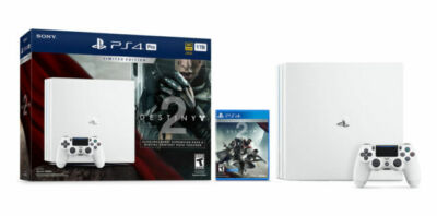 Sony Playstation 4 Pro Destiny Edition 1tb Glacier White Console Controller Ebay