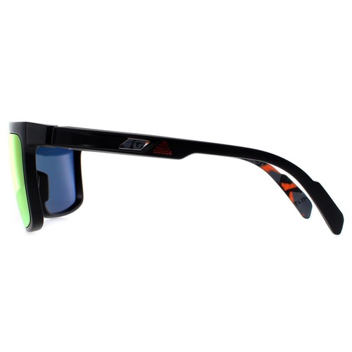 Adidas Sunglasses SP0020 02G Matte Black Orange Camo Contrast Mirror Red - Picture 3 of 4