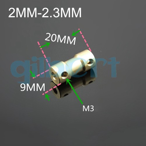 5PCS 2/3/3.17/4/5/6mm Brass Shaft Coupling Coupler DIY Model Decelerate Motor - Picture 72 of 112