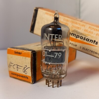 NEUF : 1 Tube EF80 INTER COMPOSANTS Made in GDR - NOS NIB Vacuum