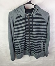 Adidas Hoodie Women's Medium Gray Climawarm Ultimate Full Zip Sweatshirt Jacket