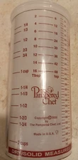 Pampered Chef Measure All Measuring Cup 2 Cups For Wet Dry Liquid Solid 2000 Exc