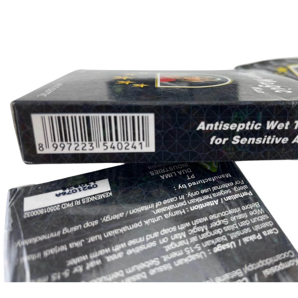 Tejido húmedo mágico súper antiséptico sexo prolongado eyaculación retardada caja de 3 (18 piezas) Foto 4 de 4