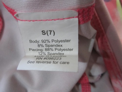 ACADEMY BCG Hot Pink Purple LEGGINGS Girls Size S (7) Dance Gymnastics Tumbling - Picture 5 of 11