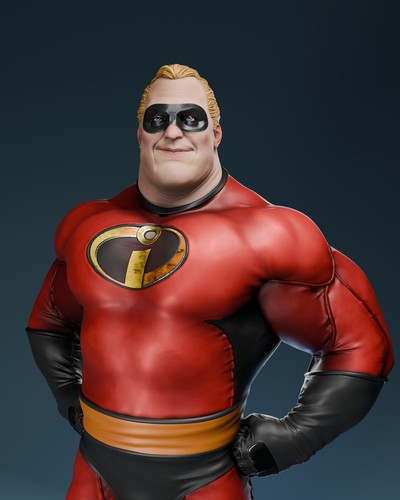 Mr. Incredible Statue 3D Printed Kit Unpainted/Unassembled - Picture 7 of 9
