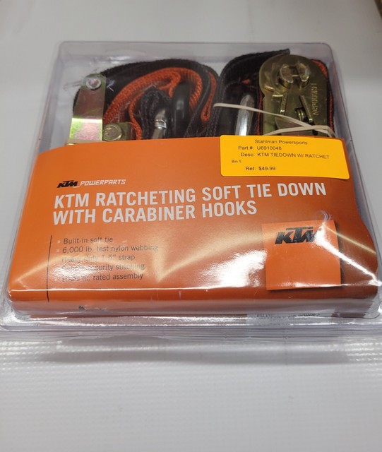 KTM Soft Tie Downs With Ratchet Clip Hooks U6910048 for sale online eBay
