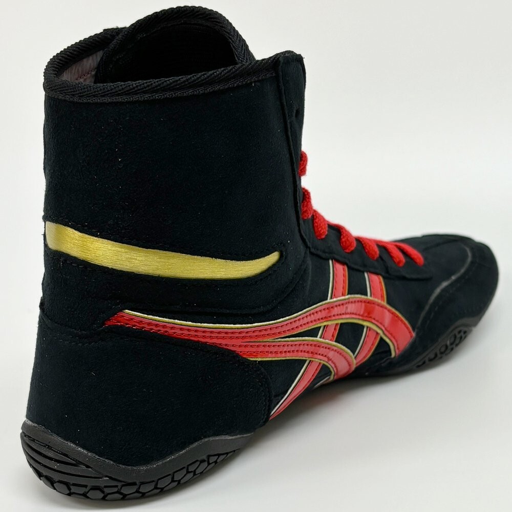 ASICS Wrestling Shoes 1083A001 Black x red gold Successor to ASICS