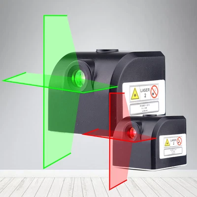 Mini Cross Red / Green Laser Level 2 Lines Horizontal and Vertical Cross Line dL