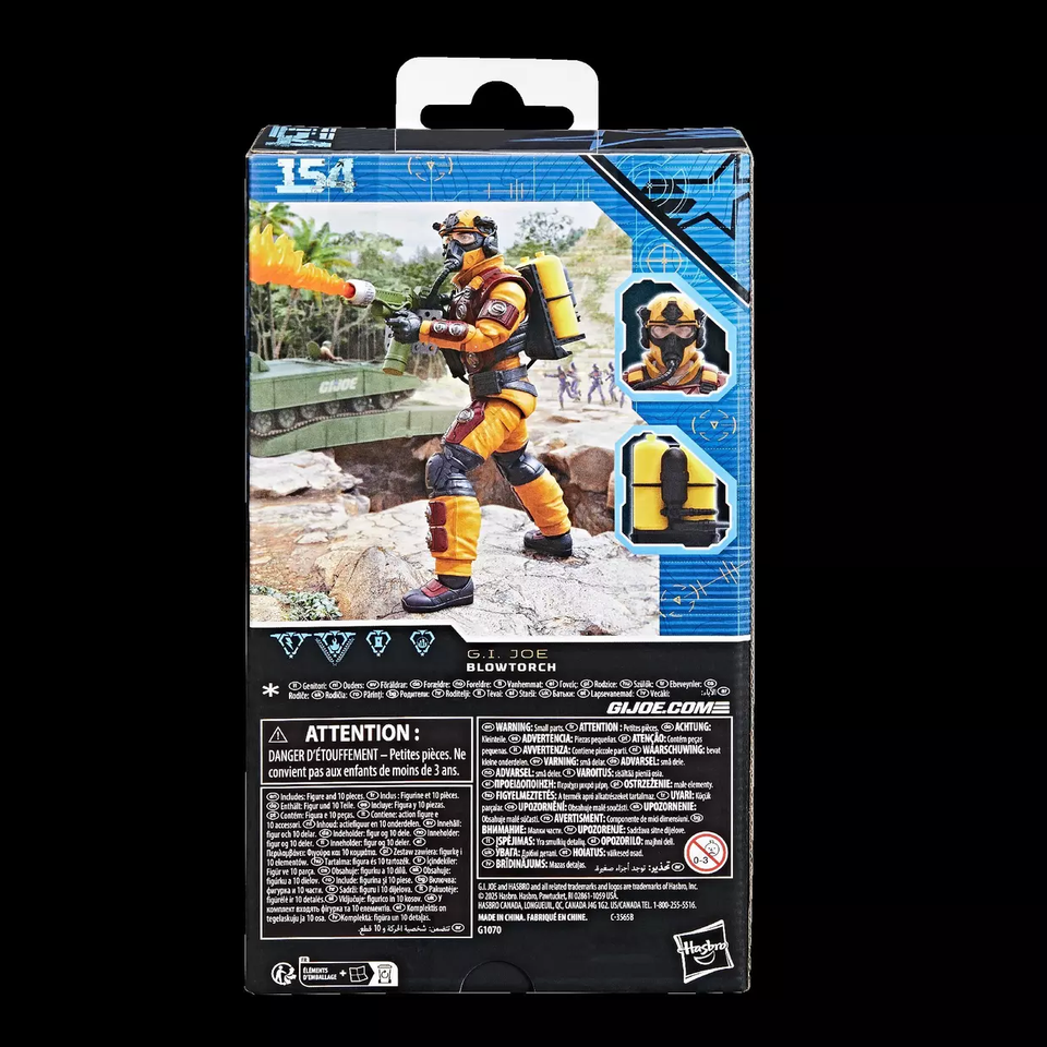 G.I. Joe Classified Series Blowtorch 6-in Action Figure