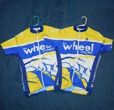 KALAS The Wheel Cyclery Full Zip Short Sleeve Cycling Jersey Lot of 2 Men's L
