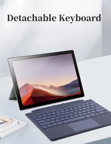 Tastatur für Surface Pro 7+/7/6/5/4/3, Tragbare Slim Type Cover für Surface Pro, - Bild 3 von 8